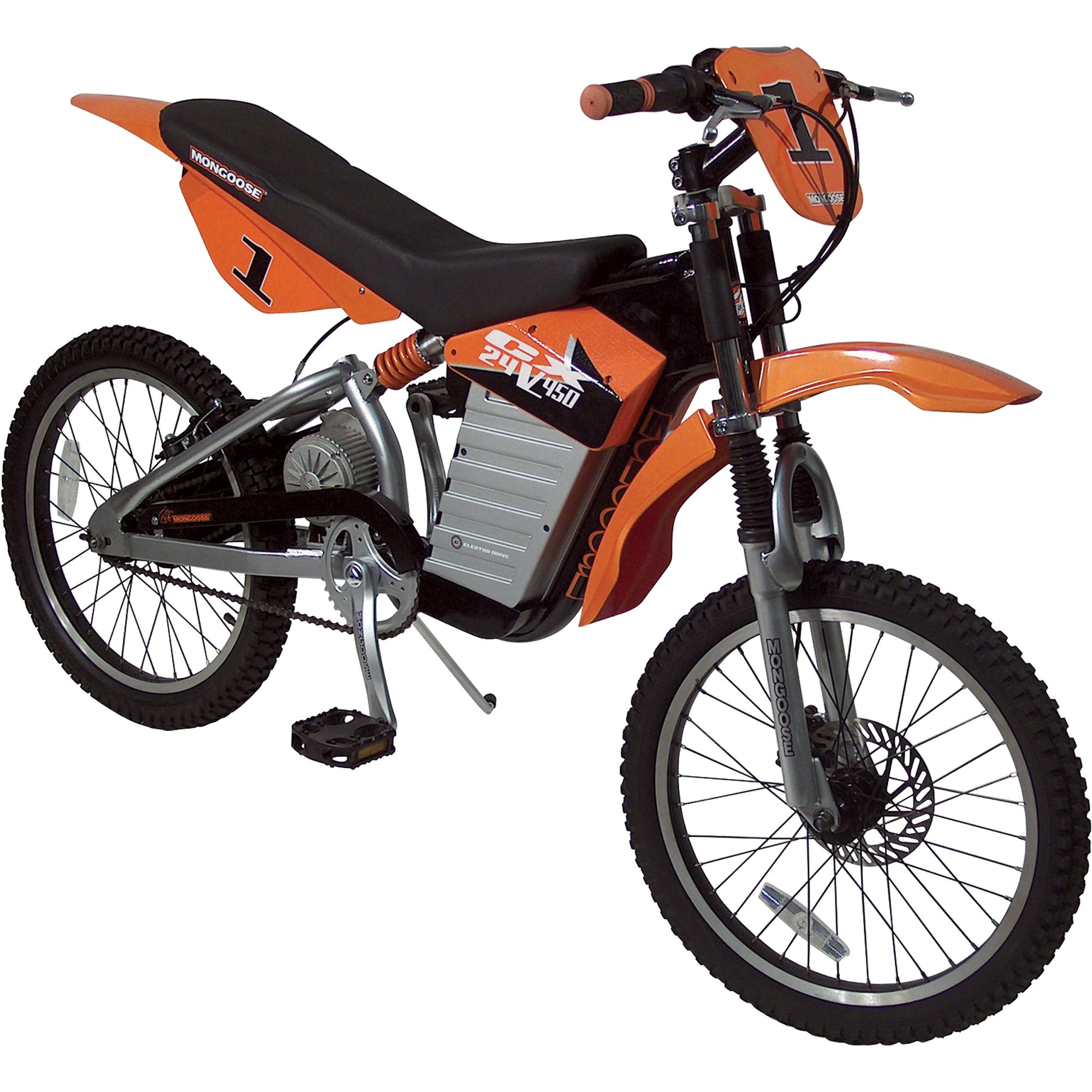 Mongoose Electric Motocross Bicycle, Model# MG-CX24-RB